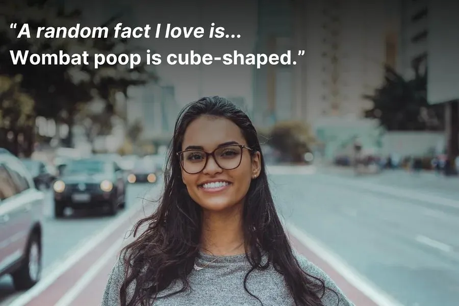Woman with glasses smiling