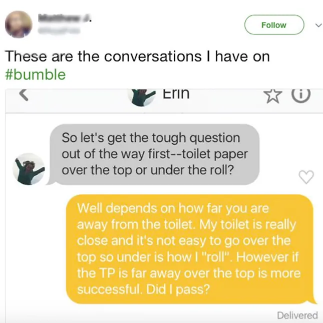 Opener zum Toilettenpapier: über oder unter der Rolle?