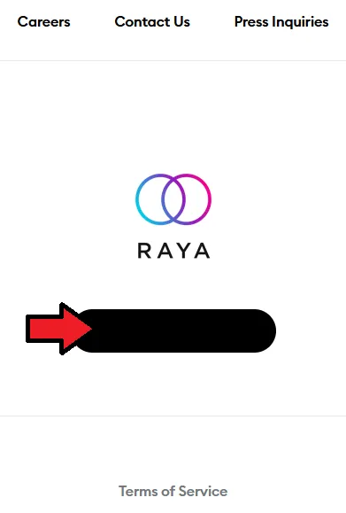 captura del sitio oficial de raya con el botón apply for membership