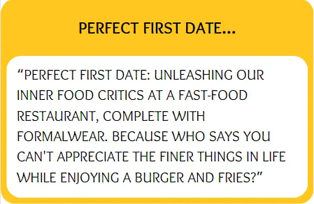 Lustige Bumble Prompt Antworten fuer perfektes erstes Date